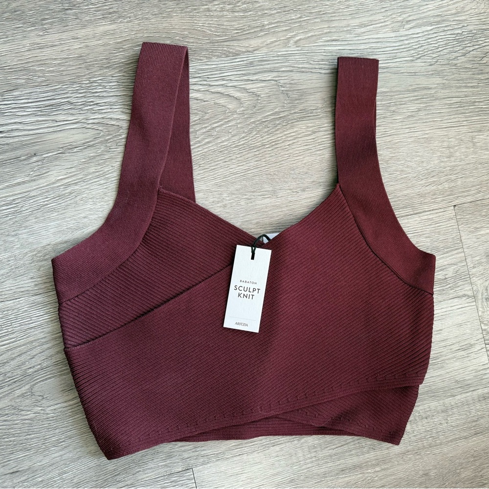 Aritzia | Babaton - sculpt knit Greek tank size M